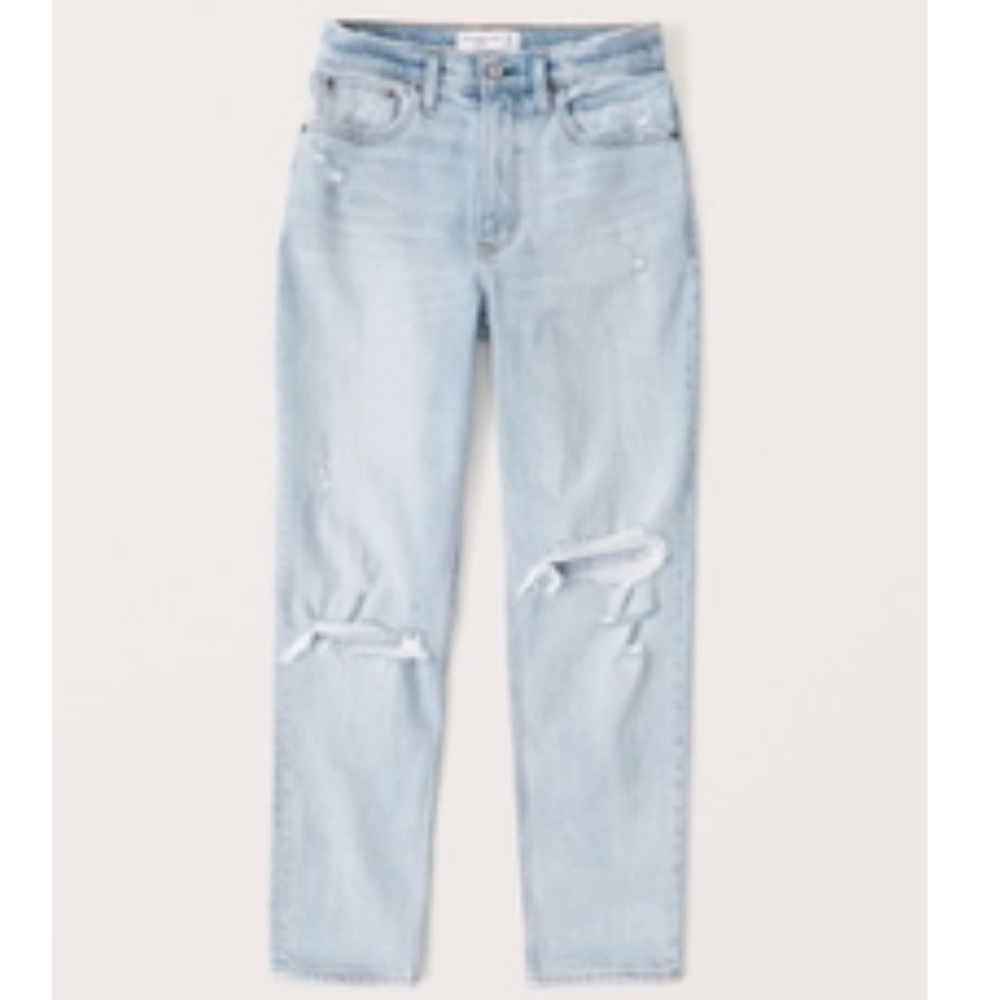 Abercrombie Curve Love High Rise Mom Jeans - Size 27 / 4R